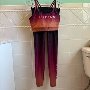 Peloton WITH Sparkle Legging Sports Bra Set